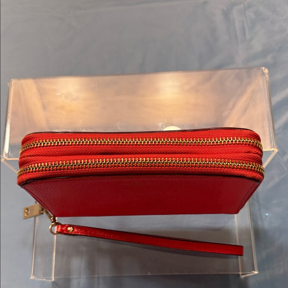 Kate Spade Vibrant orange/peach Dark Wristlet Clutch - Picture 2 of 11